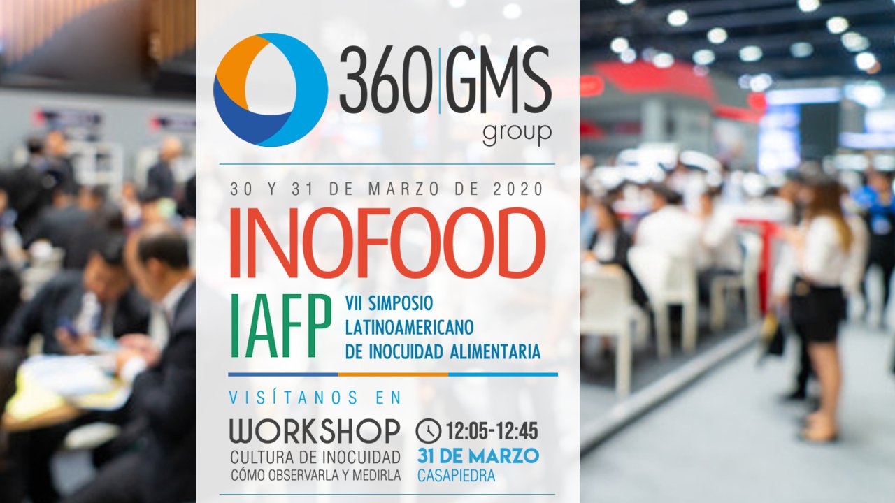 360 GMS presenta “Cultura de Inocuidad: Cómo observarla y medirla” en INOFOOD – IAFP 2020.